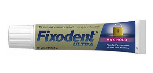 Fixodent Ultra Max, 2.2 Onzas Adhesivo Dental 2 Unidades