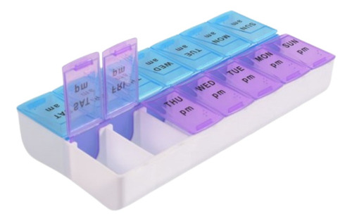 Pastillero Porta Pastillas De 14 Compartimentos