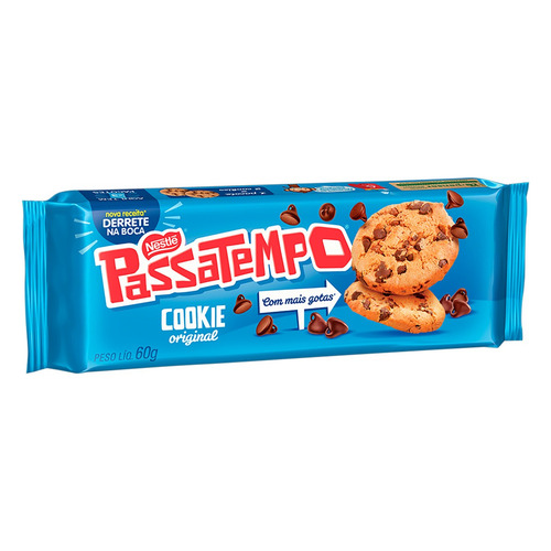 Imagem 1 de 1 de Biscoito Cookie Original Passatempo Pacote 60g