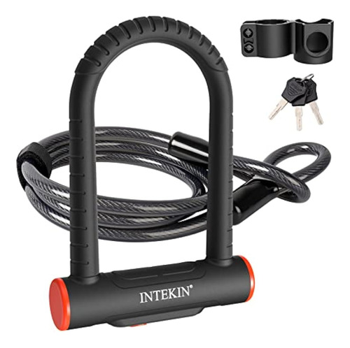 Intekin Bike U Lock Heavy Duty Bike Lock Bicycle