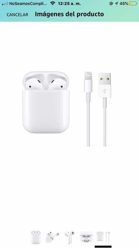 Apple AirPods 2 Con Funda De Carga Mv7n2am/a (original)