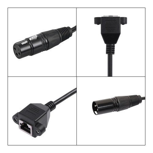 1 Par De Cables Adaptadores Xlr De A , Cable Convertidor