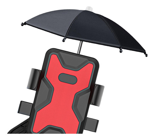 Soporte Para Teléfono Móvil Con Espejo Retrovisor Rojo