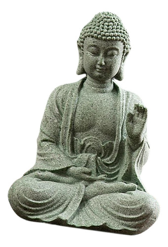2 Pequeñas Estatuas De Buda De Piedra Arenisca, Regalo Para