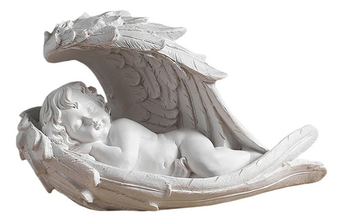 Estatua De Ángel Orante Con Forma De Bebé Querubín Para Deco