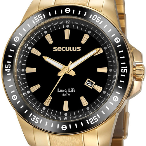Relógio Masculino Seculus Long Life 20849gpsvda3