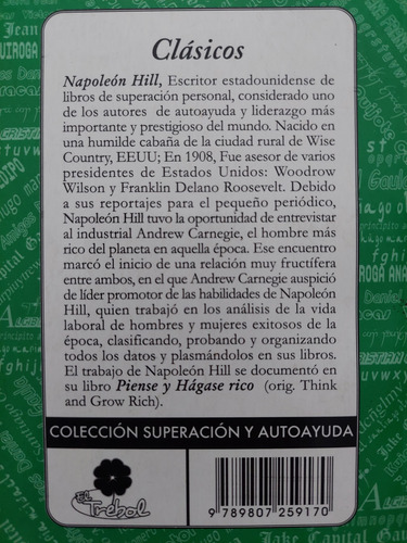 Piense Y Hágase Rico. Napoleón Hill (Usado)