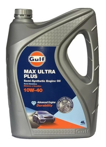 Aceite Gulf Semisintetico 10w-40 Max Ultra Plus X 4 Litros