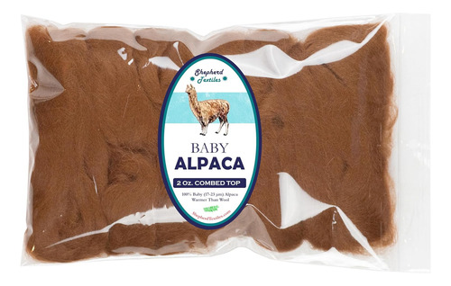 Lana De Alpaca Para Tejer, 57 Gramos, Color Marrón Oscuro