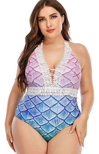 . Bañador Estampado Talla Grande Mujer Bikini Beachwear