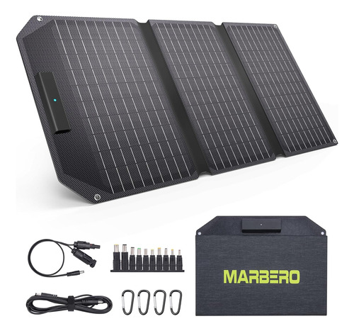 30w Panel Solar Plegable Cargador Solar Portátil 12v Q...