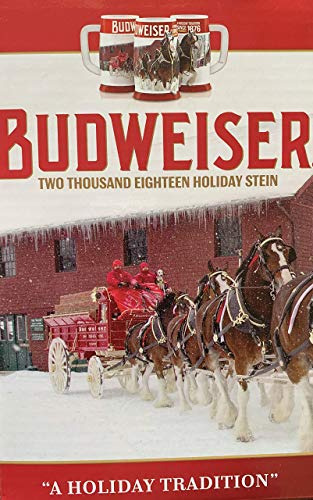 Budweiser Humpen, Jarra Para Cerveza Holiday Stein, 31oz, 20
