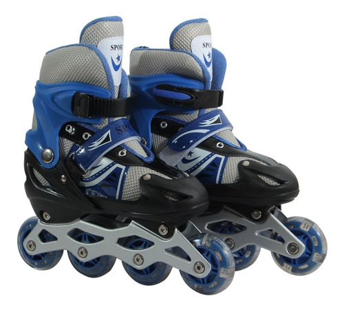 Patines De Linea Llanta De Goma Ajustable