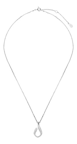 Collar Y Dije Enso 925 Para Mujer Esn142s Plateado
