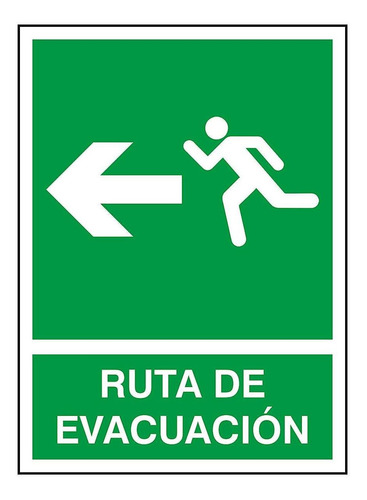 Señalamiento  Ruta De Evacuación  - Vinil - Uline