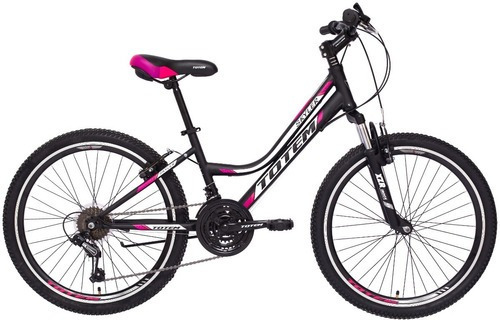 Bicicleta Totem Mtb Aro 24 Modelo Skyler Color Negro