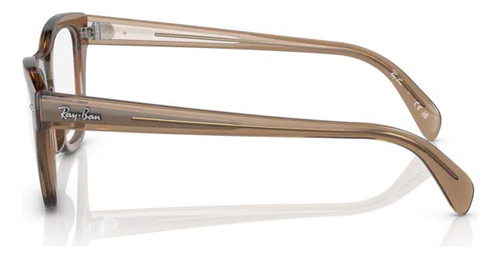 Armação - Ray-ban - Rb0707v 8198 50 Cor Marrom Claro Transparente