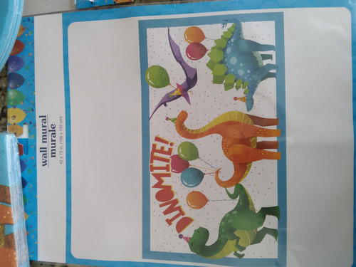 Kit De Cumpleaños Motivo Dinosaurios Para Niños