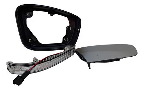 Aro Moldura Retrovisor + Pisca + Lente Com Base Vw Up! 