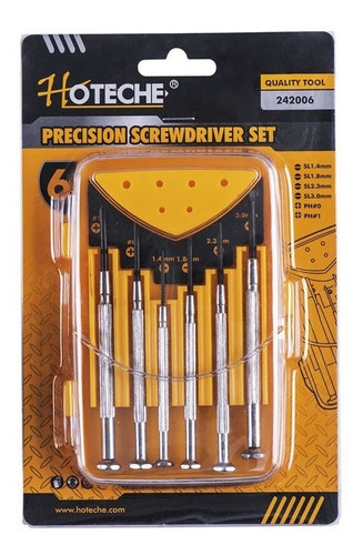 Set De Destornillador De Precision 6pcs. - Hoteche