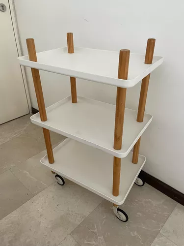 Carrito organizador de madera con ruedas 🛒 Medidas: 49x28x79cm $95 🥰  #biutt #cocina #home #decoracion #caracas #venezuela #delivery…