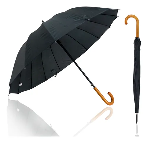 Guarda Chuva Portaria Grande Automático 16 Hastes Reforçado