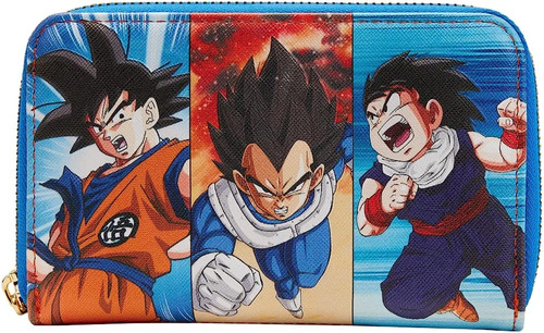 Dragon Ball Z Trio Cartera Con Cierre Alrededor, Varios