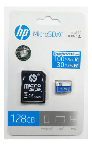 Memoria Microsd Hp 128gb Mx310 Uhs-i