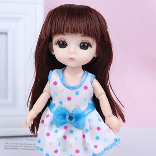 Shaoke Articulaciones 1/12 Muñeca Bjd Ojos 3d F