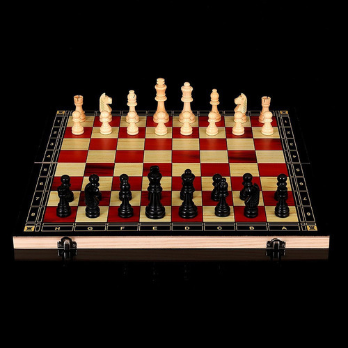 Juego De Ajedrez De Madera Plegable Juego De Mesa De