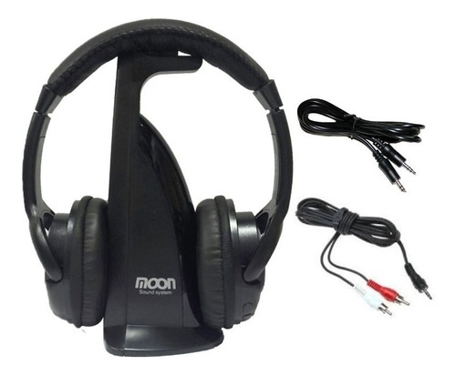 Imagen 5 de 10 de Auricular Inalambrico Profesional Fm Ideal Tv Pc Moon Ma102