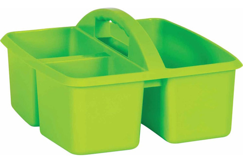 Caja De Almacenamiento De Plástico Color Lima Con Recursos C