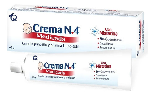 Crema N4 Medicada Antipañalitis 60gr - g a $415