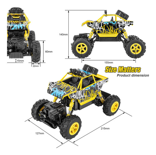 Coche A Control Remoto Lumiparty Off-road Stunt 4wd Para Niñ