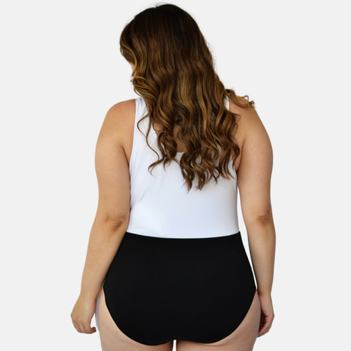Traje De Baño Completo Mujer Talla Extra, Modelo 7501 (blanc