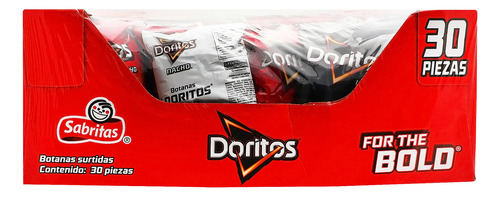 Sabritas Doritos Surtido Caja Mix 30pz Nacho Icognita Flamin