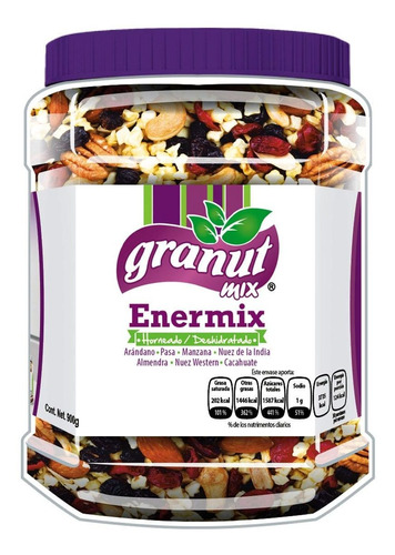 Mix De Nueces Y Frutas Deshidratadas Granut Mix Enemix 900g