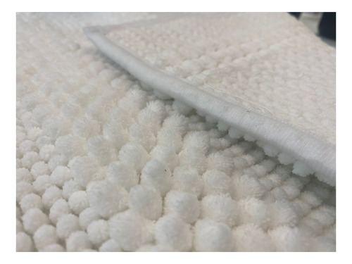Alfombra De Baño Chenille 50x90 Directo Fabrica Blanco Parches Para Ropa