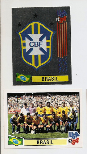 Barajitas De Seleccion Y Escudo De Brasil - Mundial Usa '94