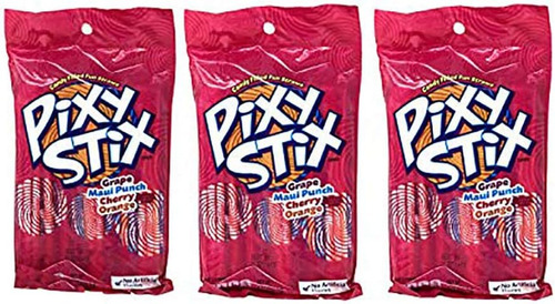 Pixy Stix Paquete 3 Recuerdos Contiene Alrededor 150 Pajitas