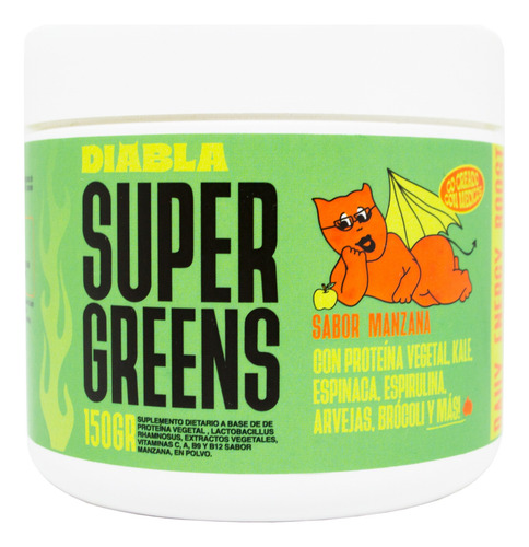 Better Diabla Kit X3 Super Greens Manzana Suplemento 150g 3c