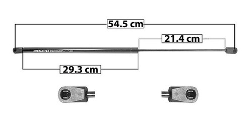 (1) Amortiguador Vidrio Izq O Der Gmc Envoy 02/09 Spart