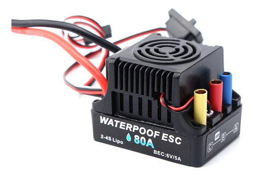 Controlador Eléctrico Esc 2-4s Sin Escobillas De 80 A, Enchu