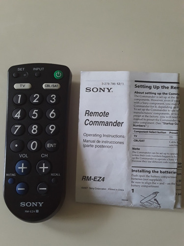 Control Remoto Sony Rm Ez4