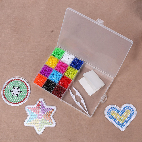Kit De Abalorios Fusibles De 12 Colores, Abalorios Hama, Con