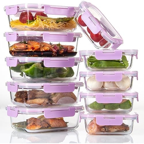 C Crest Airtight Food Storage Glass Containers With Chw71