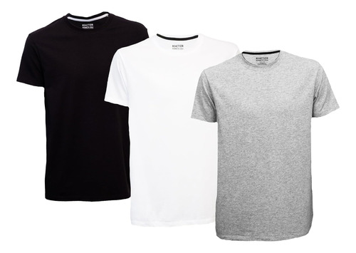 Kenneth Cole Reaction Polera Para Hombre Pack De 3 - Upf 5