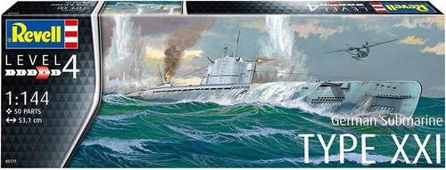 German Submarine Type Xxi 1/144 Model Kit Revell