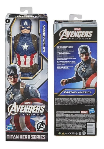 Imagem 5 de 5 de Capitão América Boneco Marvel Titan Hero 30cm Hasbro F1342