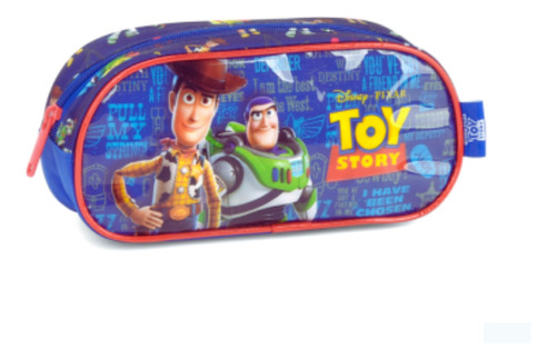 Estojo Escolar Toy Story Disney Pixar Simples 1 Ziper Luxcel